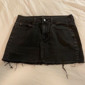 Denim American Eagle Mini Skirt Black